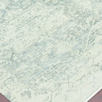 Abstract Hand-Knotted Area Rug // Gray + Cream // 6' x 9'