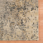 Abstract Carved Hand-Knotted Area Rug // Gray (6' x 9')