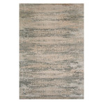 Abstract Carved Hand-Knotted Area Rug // Pale Blue (6' x 9')