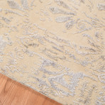 Patterned Hand-Knotted Area Rug // Light Gray (6' x 9')