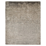 Carved Hand-Knotted Area Rug // Gray (6' x 9')