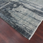 Abstract Hand-Knotted Area Rug // Charcoal // 10' x 14'