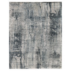 Abstract Hand-Knotted Area Rug // Charcoal // 10' x 14'