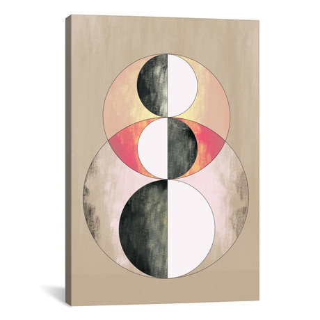 Modern Art // Geometric Prism (After Delaunay) // 5by5collective (18"W x 26"H x 0.75"D)