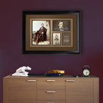 Signed + Framed CDV Collage // Abraham Lincoln