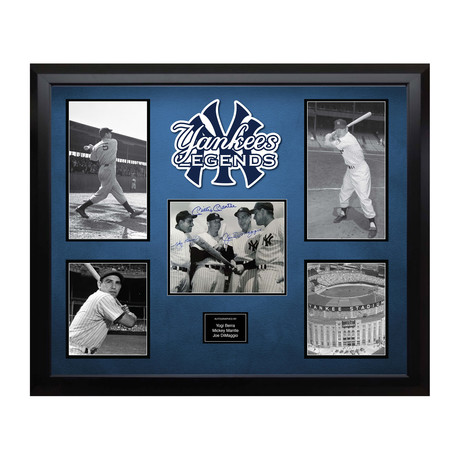 Signed + Framed Collage // Yankees Legends