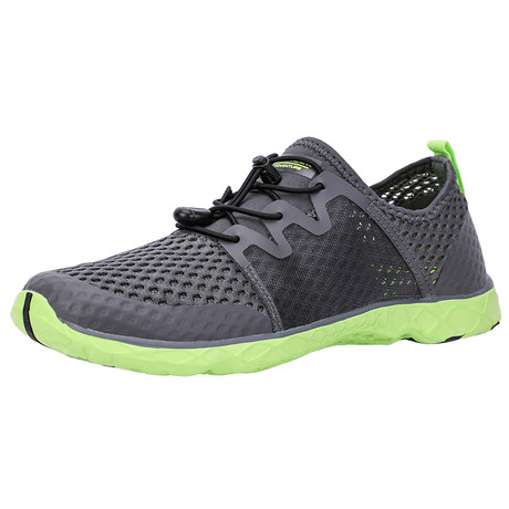 Men's XDrain Venture II Water Shoes // Gray + Green (US: 8.5)