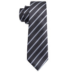 Sabien Handmade Tie // Black Stripe