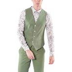 White Button Vest // Light Green (Euro: 56)