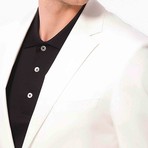 No-Flap Pocket Blazer // White (Euro: 48)