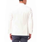No-Flap Pocket Blazer // White (Euro: 48)