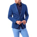 Stitch Detail Blazer // Indigo (Euro: 56)