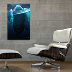 Caustic Icebergs - 03 // Canvas (16"W x 24"H x 1.5"D)