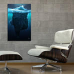 Caustic Icebergs - 01 // Canvas (16"W x 24"H x 1.5"D)