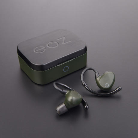 EOZ Air True Wireless Earphones // Green + Black