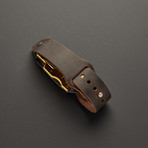 The Sawyer Utility Leather Bracelet // Gold