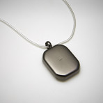 Watch Movement Necklace // Gunmetal (Medium Rectangular // 0.71" x 0.63")