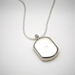 Watch Movement Necklace // Silver (Medium Rectangular // 0.71" x 0.63")