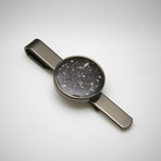 Meteorite Tie Bar // Round // Gunmetal