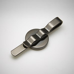 Meteorite Tie Bar // Round // Gunmetal