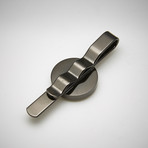 Watch Movement Tie Bar // Round // Gunmetal