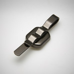 Watch Movement Tie Bar // Gunmetal (Medium Rectangular // 0.71" x 0.63")