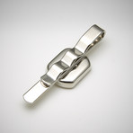 Watch Movement Tie Bar // Silver (Medium Rectangular // 0.71" x 0.63")