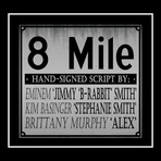 8 Mile Hand-Signed Script // Eminem + Kim Basinger + Brittany Murphy Signed // Custom Frame (Hand-Signed Script only)