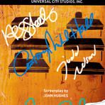 Breakfast Club Hand-Signed Script // Ally Sheedy + Judd Nelson + Anthony Michael Hall + Emilio Estevez + Molly Ringwald Signed // Custom Frame (Hand-Signed Script only)
