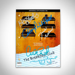 Breakfast Club Hand-Signed Script // Ally Sheedy + Judd Nelson + Anthony Michael Hall + Emilio Estevez + Molly Ringwald Signed // Custom Frame (Hand-Signed Script only)