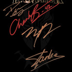 Black Panther Hand-Signed Script // Chadwick Boseman + Michael B. Jordan + Danai Gurira + Stan Lee Signed // Custom Frame (Hand-Signed Script only)