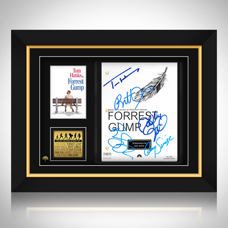 Forrest Gump Hand-Signed Script // Tom Hanks + Robin Wright + Gary Sinise + Robert Zemeckis + Sally Field Signed // Custom Frame (Hand-Signed Script only)