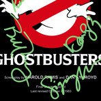 Ghostbusters Hand-Signed Script // Dan Aykroyd + Bill Murray + Harold Ramis + Sigourney Weaver Signed // Custom Frame (Hand-Signed Script only)