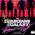 Guardians Of The Galaxy Hand-Signed Script // Zoe Saldana + Chris Pratt + Bradley Cooper + Dave Bautista + Vin Diesel + Stan Lee Signed // Custom Frame (Hand-Signed Script only)