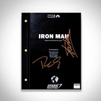 Iron Man Hand-Signed Script // Robert Downey Jr. + Stan Lee Signed // Custom Frame (Hand-Signed Script only)