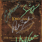 Lord Of The Rings 'The Fellowship Of The Ring' Hand-Signed Script // Peter Jackson + Elijah Wood + Ian Mckellen + Sean Astin Signed // Custom Frame (Hand-Signed Script only)