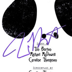 Nightmare Before Christmas Hand-Signed Script // Tim Burton Signed // Custom Frame (Hand-Signed Script only)