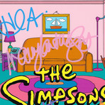 Simpsons Hand-Signed Script // Matt Groening + Dan Castellaneta + Nancy Cartwright + Hank Azaria Signed // Custom Frame (Hand-Signed Script only)