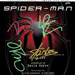 Spider-Man Hand-Signed Script // Stan Lee + Tobey Maguire + Willem Dafoe + Jame Franco Signed // Custom Frame (Hand-Signed Script only)
