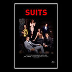 Suits Hand-Signed Script // Patrick J. Adams + Gabriel Macht + Rick Hoffman + Megan Markle + Sartah Rafferty // Custom Frame (Hand-Signed Script only)