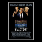 Wall Street Hand-Signed Script // Oliver Stone + Michael Douglas + Charlie Sheen Signed // Custom Frame (Hand-Signed Script only)