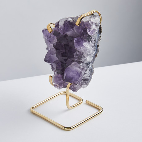 Amethyst // Gold Stand