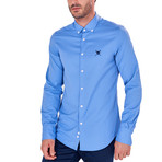 Button-Up Shirt // Dark Blue (L)