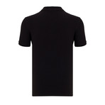 Solid Short Sleeve Polo // Black (XL)