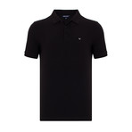 Solid Short Sleeve Polo // Black (2XL)