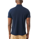 Solid Short Sleeve Polo // Navy (2XL)