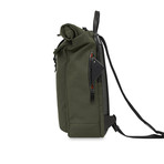 15" Novello Rolltop Backpack // Dark Green