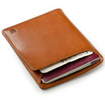 RFID-Blocking Passport Wallet // Caramel