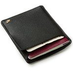 RFID-Blocking Passport Wallet // Saffiano Black