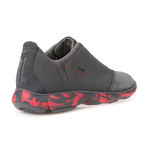Nebula Sneakers // Dark Gray + Red (Euro: 42.5)